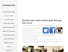 Tablet Screenshot of landscapeincorporated.com